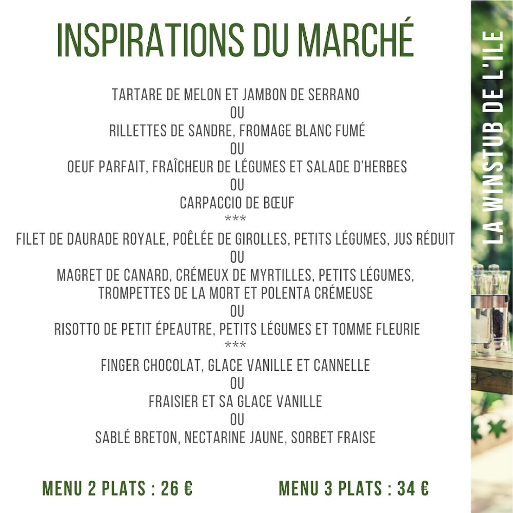 La Winstub de l'Ile - Menu Image 1